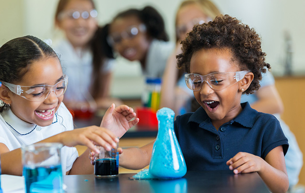 Kids in a classroom